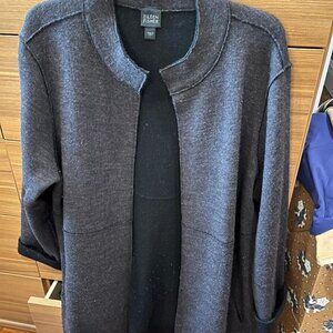 Eileen Fisher wool jacket brown